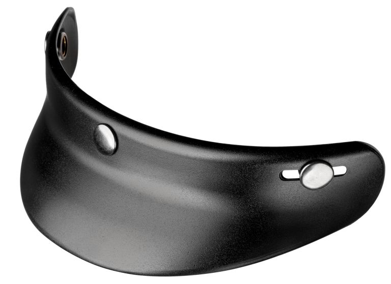 Krátky šilt pre prilby Eso, CASSIDA (čierny matný, cvakanie na cvoky)