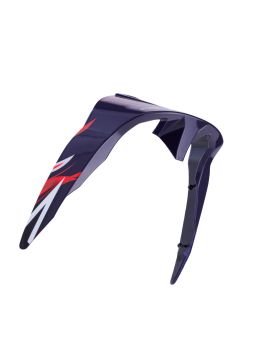 Aerodynamický spojler pre prilby SUPERTECH R10 FLYTE štandardné profil, ALPINESTARS (modrá/červená/bílá matná)