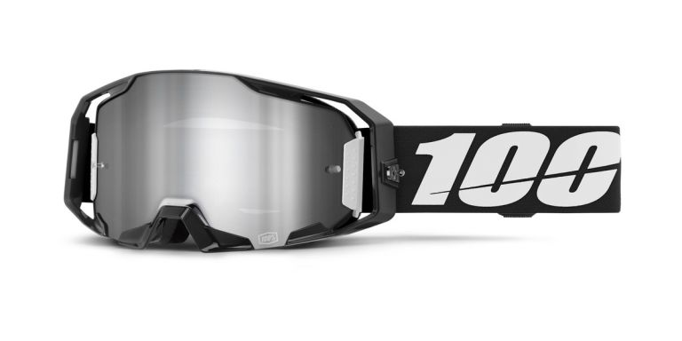 ARMATIC 100% okuliare čierne, strieborné zrkadlové plexi