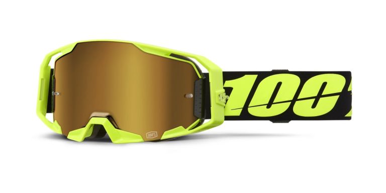 ARMATIC 100% okuliare Neon Yellow, zlaté true plexi