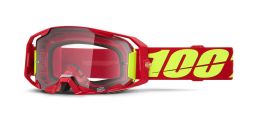 ARMATIC 100% okuliare červené, číre plexi