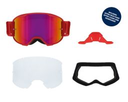 Okuliare STRIVE, RedBull Spect (červené matné, plexi fialové zrkadlové)