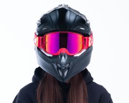 Okuliare STRIVE, RedBull Spect (červené matné, plexi fialové zrkadlové)