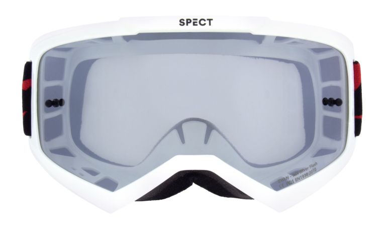 Okuliare EVAN, RedBull Spect (biele, plexi kouřové/stříbrné)