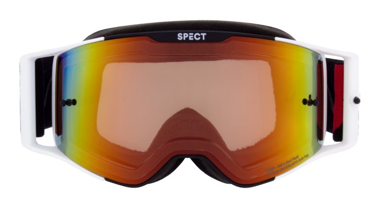 Okuliare TORP, RedBull Spect (černé/bílé matné, plexi červené zrkadlové)