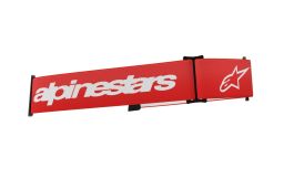Náhradné textilné popruh pre okuliare SUPERTECH a VISION 8, ALPINESTARS (červená/bílá)