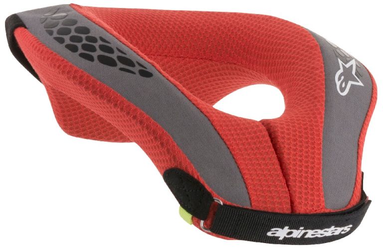 Nákrčník SEQUENCE YOUTH, ALPINESTARS, detský (černý/červený/šedý/žlutý fluo) 2026