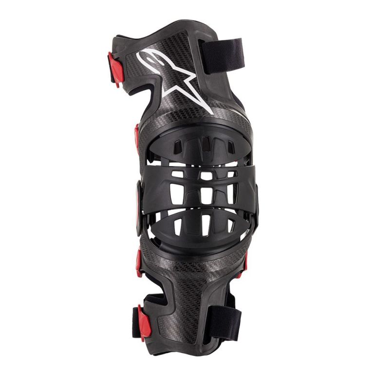 Kolenní ortézy BIONIC-10 CARBON, ALPINESTARS (černá/červená, ľavej koleno)
