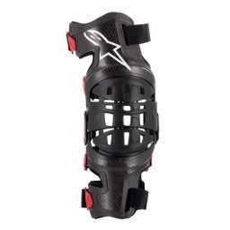 Kolenní ortézy BIONIC-10 CARBON, ALPINESTARS (černá/červená, ľavej koleno)