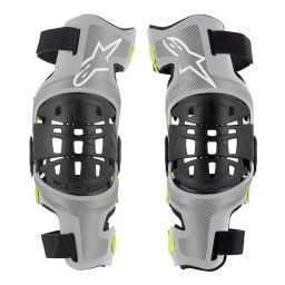 Kolenní ortézy BIONIC-7, ALPINESTARS (stříbrná/žlutá fluo, pár)
