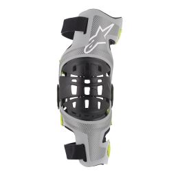 Kolenní ortézy BIONIC-7, ALPINESTARS (stříbrná/žlutá fluo, pár)
