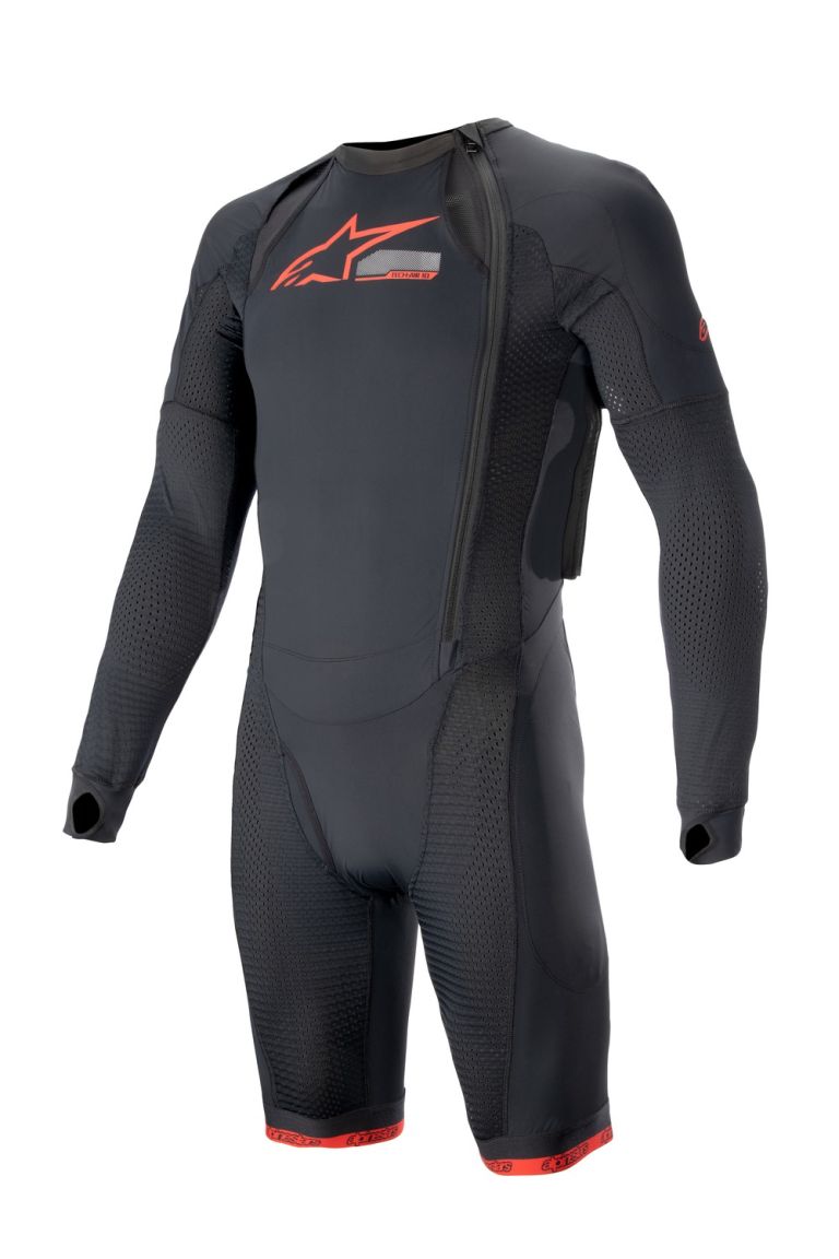 Vonkajší vrstva airbagové vesty TECH-AIR®10, ALPINESTARS (černá/červená/šedá, štandardné prevedenie s krátkými nohavicami)