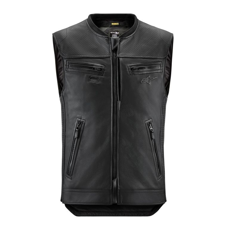 Airbagová vesta TECH-AIR®3 V2 LEATHER system, ALPINESTARS (čierna) 2026