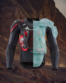Airbagová vesta TECH-AIR®OFF-ROAD system, ALPINESTARS (černá/červená)