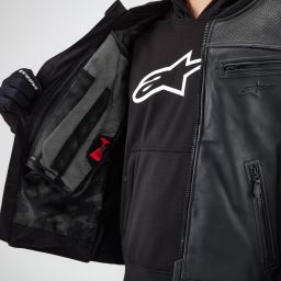 Airbagová vesta TECH-AIR®3 V2 LEATHER system, ALPINESTARS (čierna) 2026