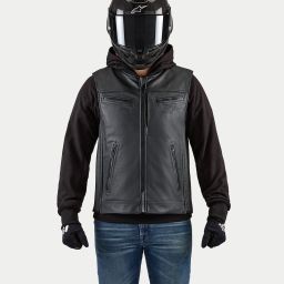 Airbagová vesta TECH-AIR®3 V2 LEATHER system, ALPINESTARS (čierna) 2026