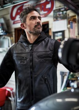 Airbagová vesta TECH-AIR®3 V2 LEATHER system, ALPINESTARS (čierna) 2026