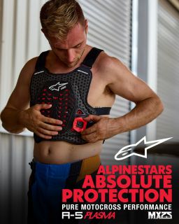 Chránič hrudi A-5 PLASMA, ALPINESTARS (černá/červená/bílá) 2026