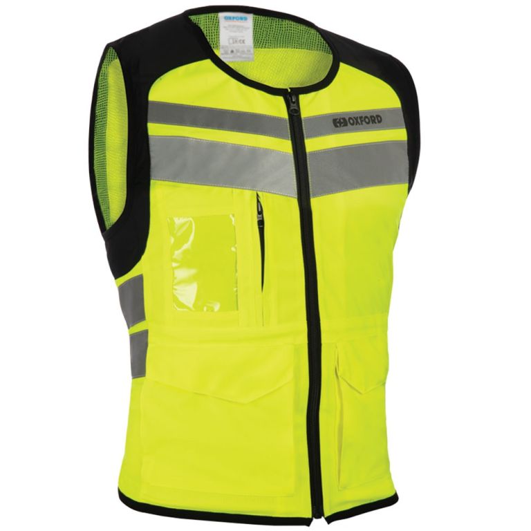 Reflexné vesta UTILITY BRIGHT TOP, OXFORD (žltá fluo/šedá reflexní/černá)
