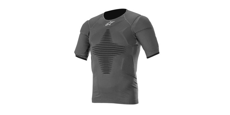 Termotriko s krátkym rukávom a protektory ROOST BASE, ALPINESTARS (antracit čierna) 2026