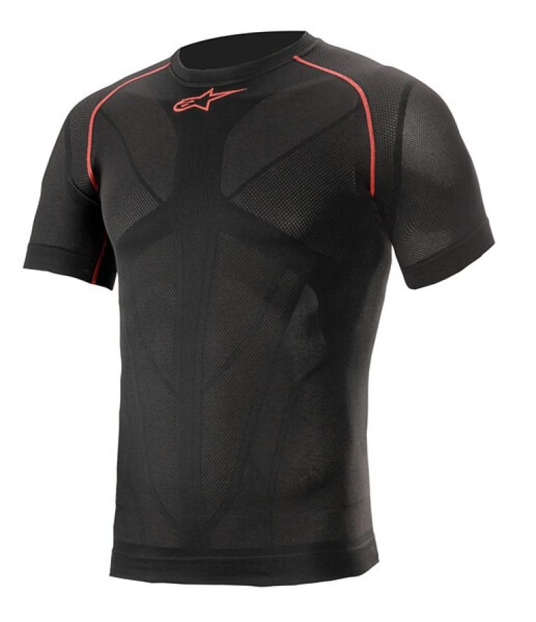 Termotriko s krátkym rukávom RIDE TECH SUMMER, ALPINESTARS (černá/červená) 2026