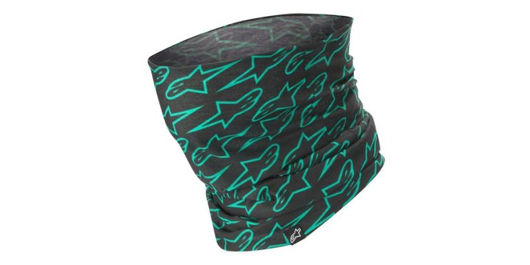 Nákrčník ASTARS NECK TUBE, ALPINESTARS (černá/zelená)