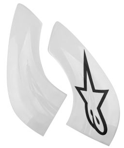 Plastové kryty pre krčnej chrániče BNS pre, ALPINESTARS (biele)