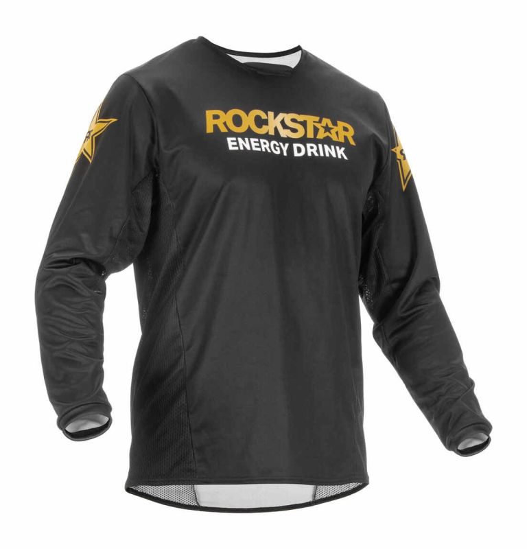 Dres KINETIC ROCKSTAR, FLY RACING - USA 2023 (černá/zlatá)