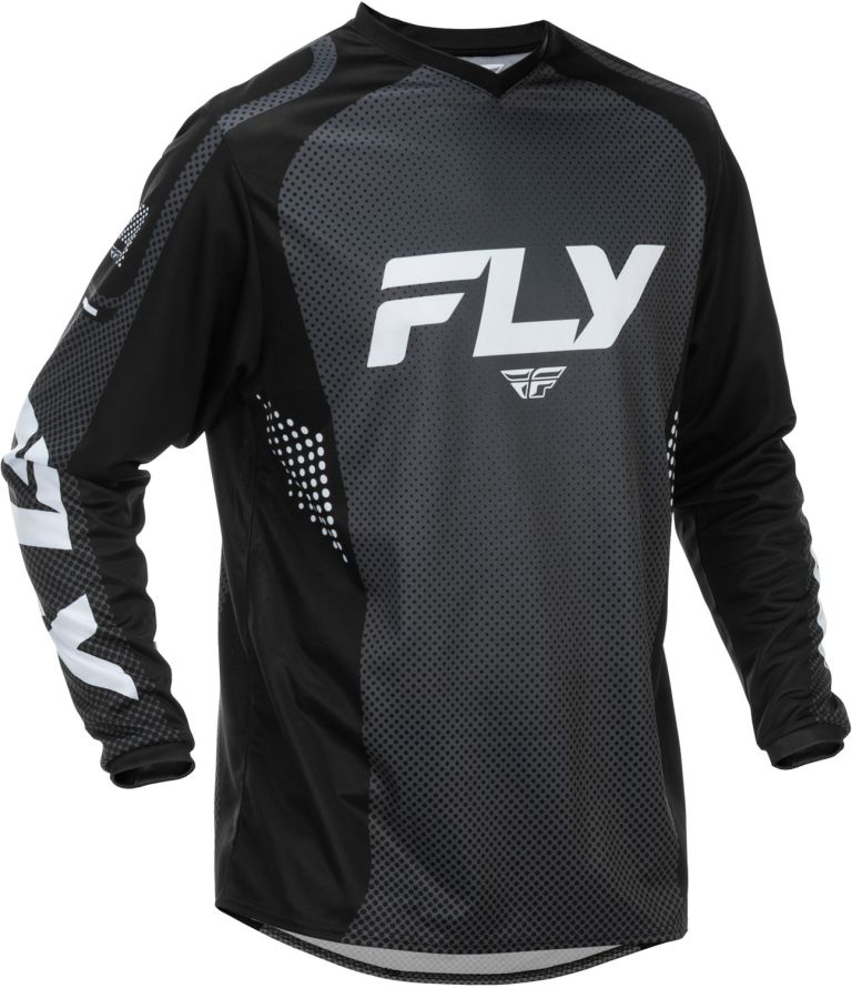 Dres F-16, FLY RACING - USA 2026 (černá/bílá)