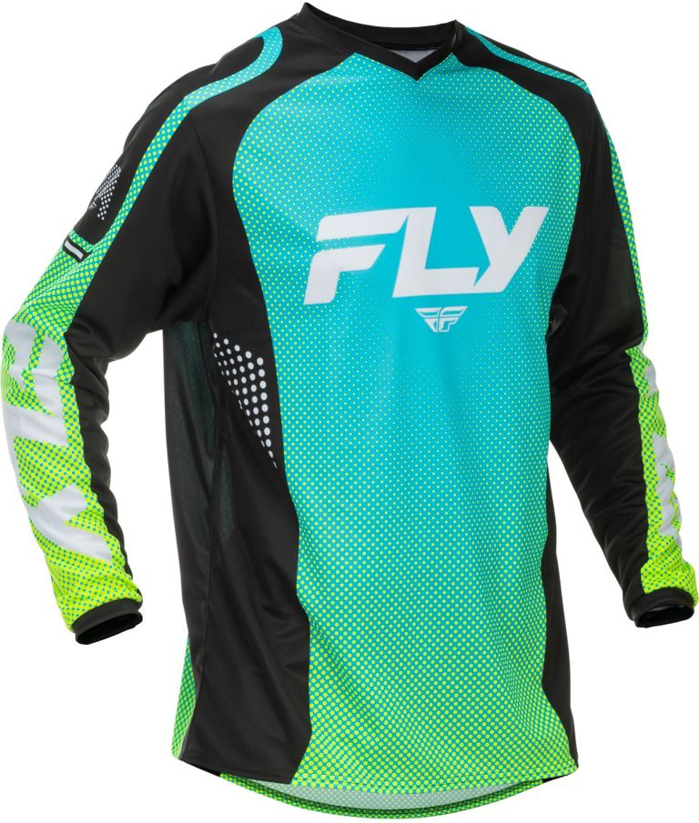 Dres F-16, FLY RACING - USA 2026 (modrá/černá/bílá)