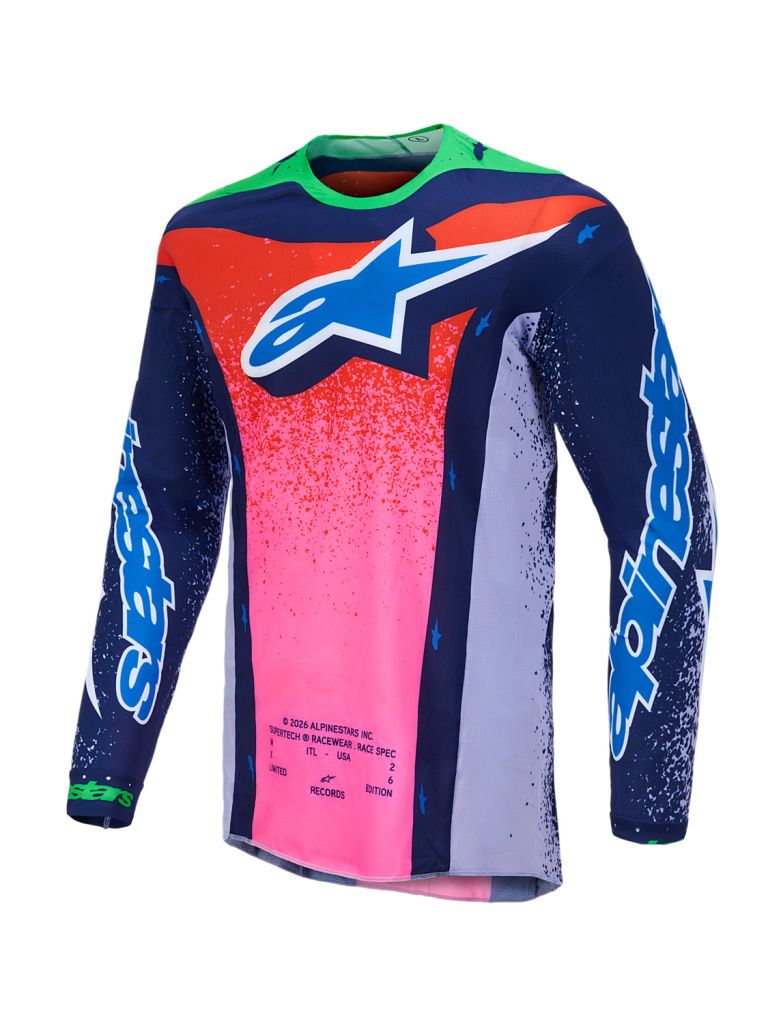 Dres SUPERTECH limitovaná edícia RECORDS, ALPINESTARS (šedá/multicolor) 2026
