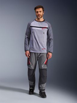 Dres MAXDURA DUAL, ALPINESTARS (svetle šedá/tmavě šedá/oranžová) 2026