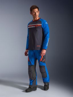 Dres MAXDURA DUAL, ALPINESTARS (tmavo šedá/modrá/oranžová) 2026