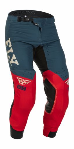 Nohavice EVOLUTION DST, FLY RACING - USA 2022 (červená/šedá)