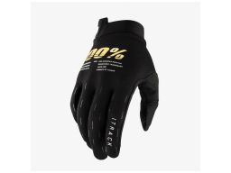 Rukavice iTRACK, 100% - USA (černá/zlatá)