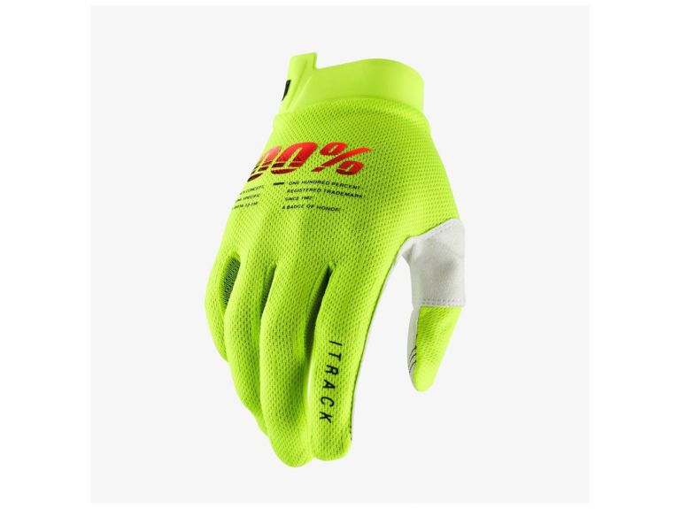 Rukavice iTRACK, 100% - USA (fluo zelená)