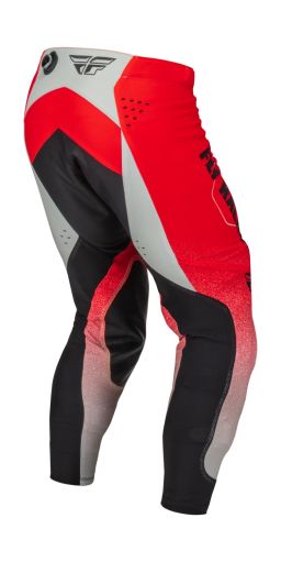 Nohavice EVOLUTION DST. FLY RACING - USA 2023 (červená/šedá)