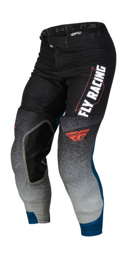 Nohavice EVOLUTION DST. FLY RACING - USA 2023 (černá/šedá/modrá)