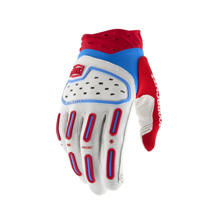 Rukavice AIRMATIC 2, 100% - USA (červená/bílá/modrá)