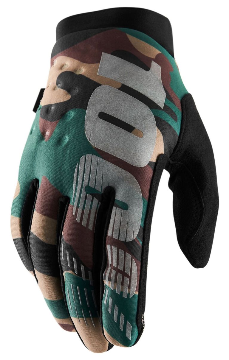 Rukavice BRISKER, 100% (camo/černá)