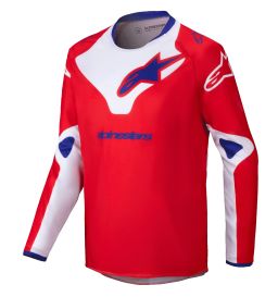 Dres RACER VEIL, ALPINESTARS, detský (červená/bílá)