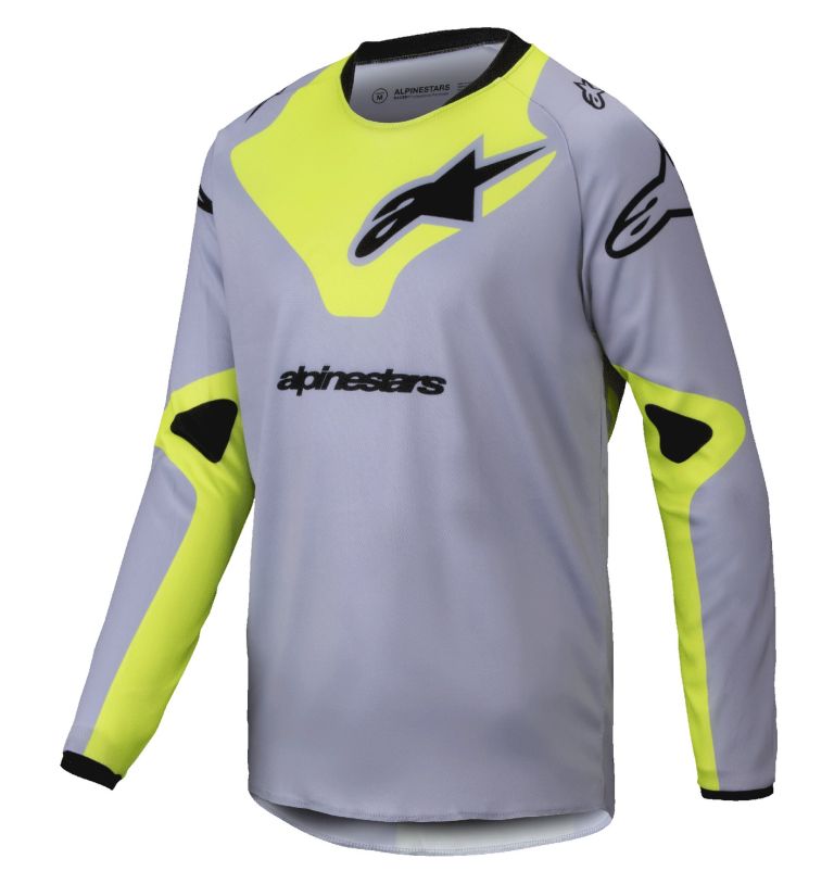 Dres RACER VEIL, ALPINESTARS, detský (šedá/žlutá fluo)