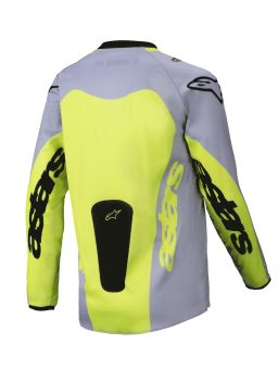 Dres RACER VEIL, ALPINESTARS, detský (šedá/žlutá fluo)