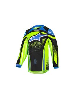 Dres RACER NOMUR KIDS, ALPINESTARS, detské (tmavo modrá/žlutá fluo/černá) 2026