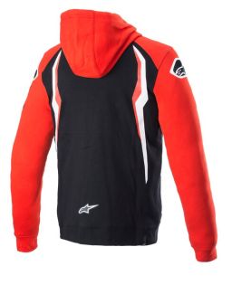 Mikina na zip s kapucňou HONDA, ALPINESTARS (červená/černá)
