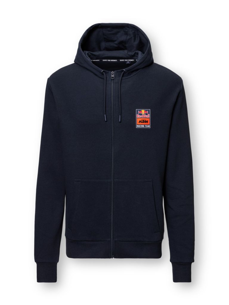 Mikina BACKPRINT , RED BULL KTM, (tmavo modrá)