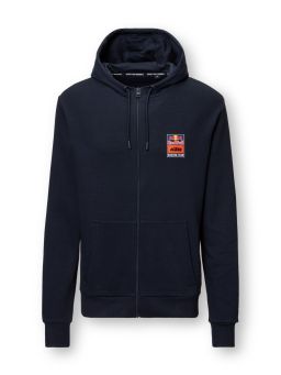 Mikina BACKPRINT , RED BULL KTM, (tmavo modrá)