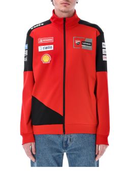 Mikina na zip TEAM DUCATI Corse, (červená, čierna)