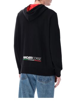 Mikina na zip DUCATI Corse, (červená, čierna, biela)