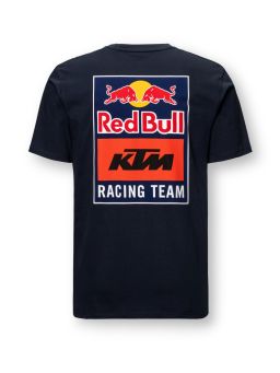 Triko BACKPRINT , RED BULL KTM, (tmavo modrá)